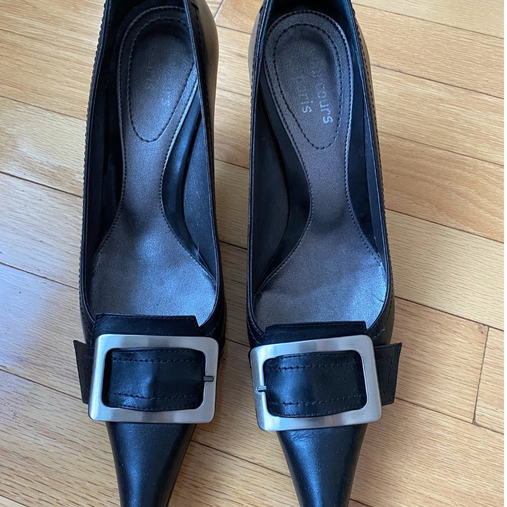 Parcours Paris black leather shoes